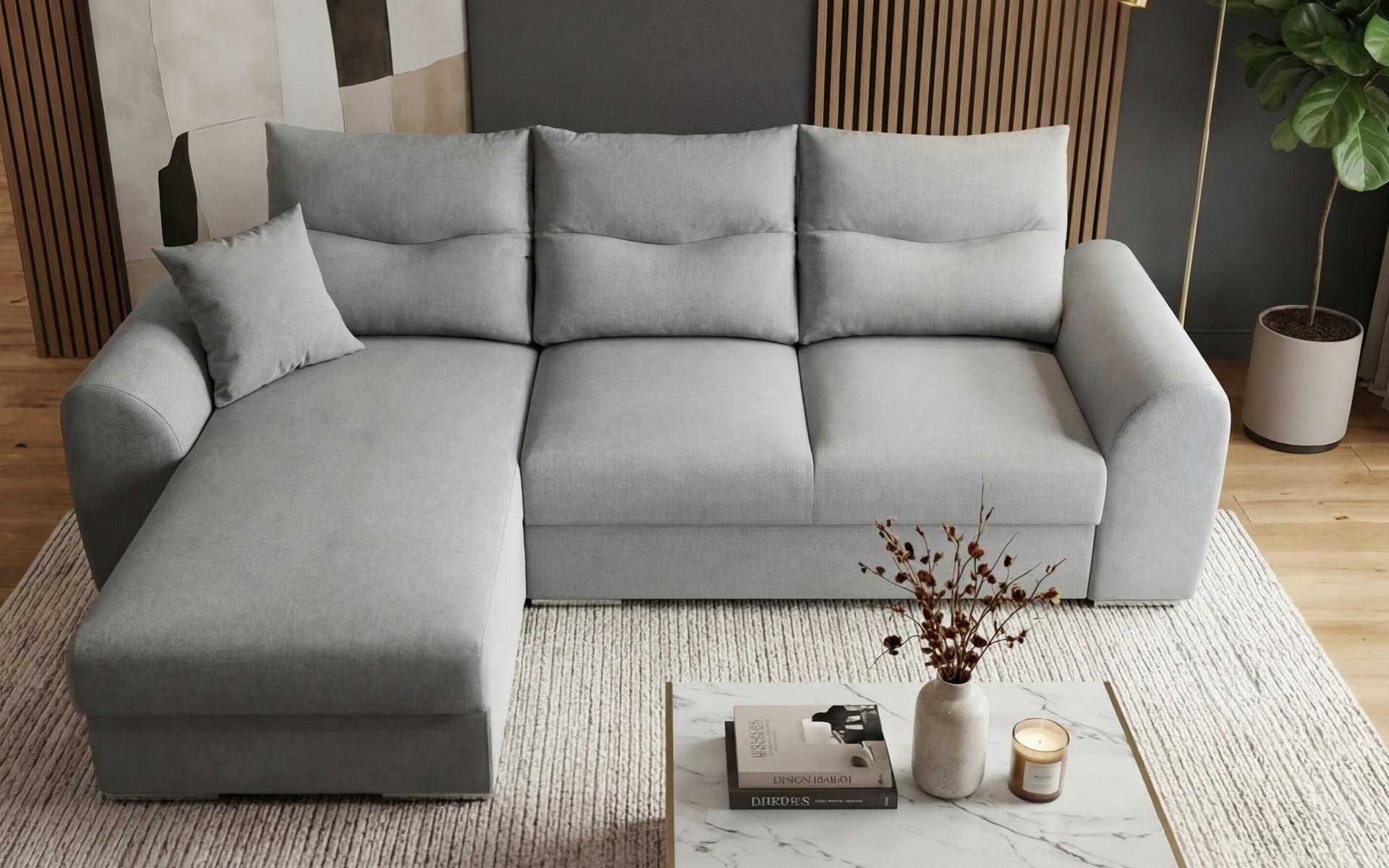 Extendable corner sofa Loren, grey  3
